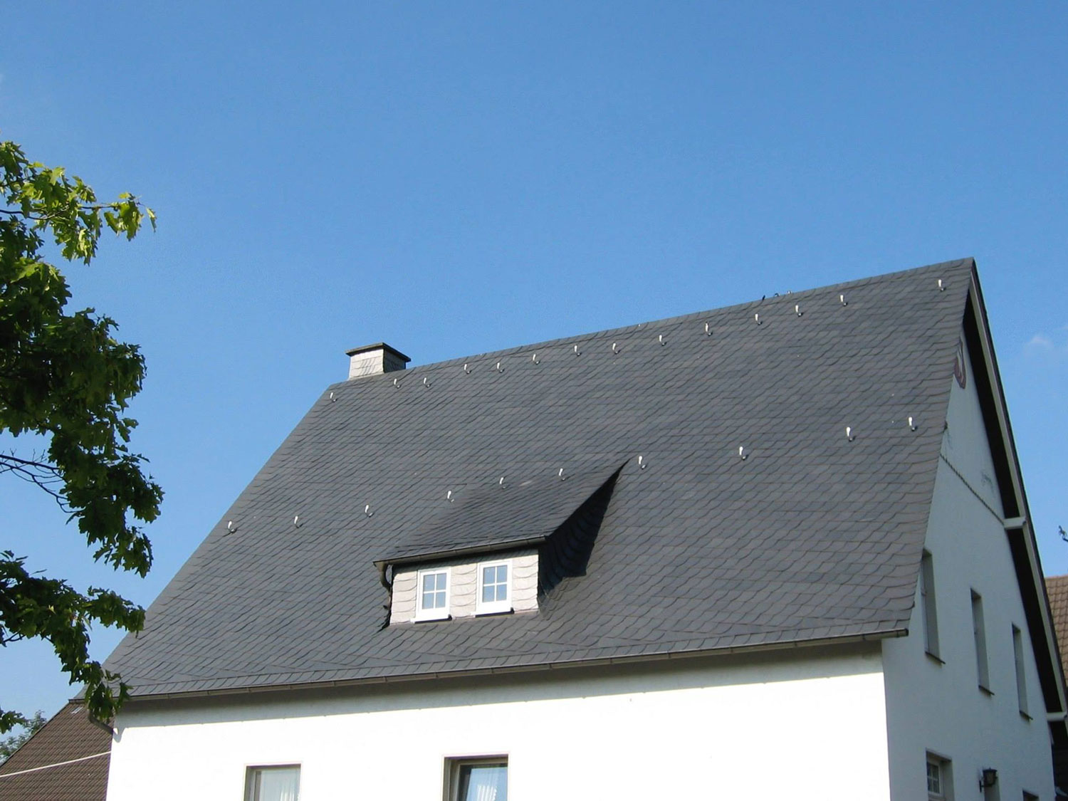 Schiefereindeckung