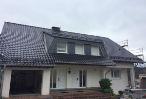Dacheindeckung nach der Sanierung